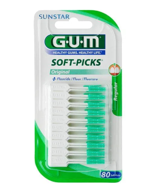 Sunstar Gum Soft-Pick Originali Con Fluoruro Regolare 80 Unità