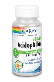 Solaray Acidophilus Plus 3 Billion 30 Caps