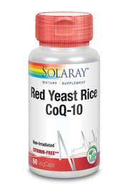 Solaray Red Yeast Rice Plus Q10 60 Vcaps