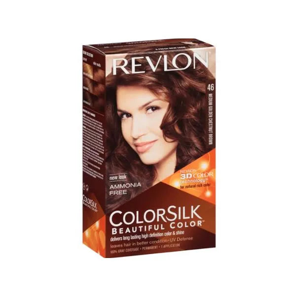 Revlon Colorsilk Senza Ammoniaca 46 Medium Golden Chesnut Brown