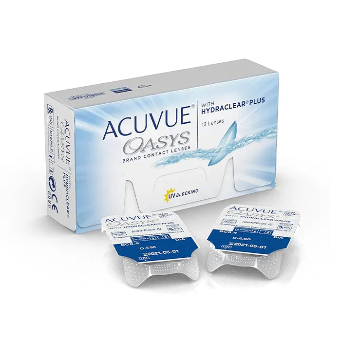 Acuvue Oasys Hydraclear Sostituzione Lenti a Contatto 2 Settimane -2.25 BC/8.4 12 Unità