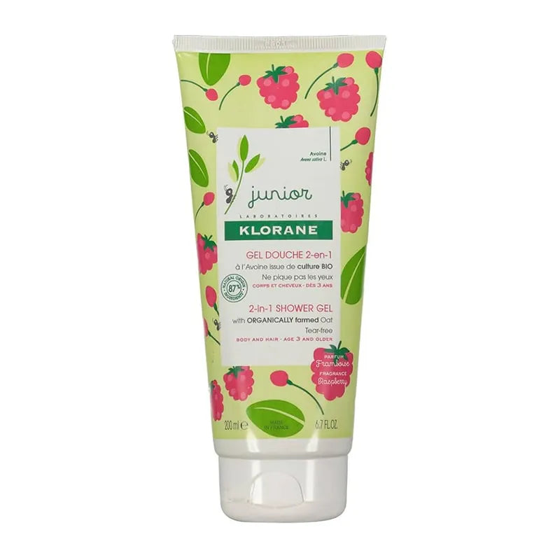 Klorane Gel Doccia Junior Fragranza Di Lampone 200 ml