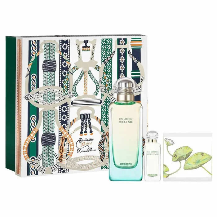 Hermès Un Jardin Sur Le Nil Eau De Toilette Spray 100ml Set 3 Parti