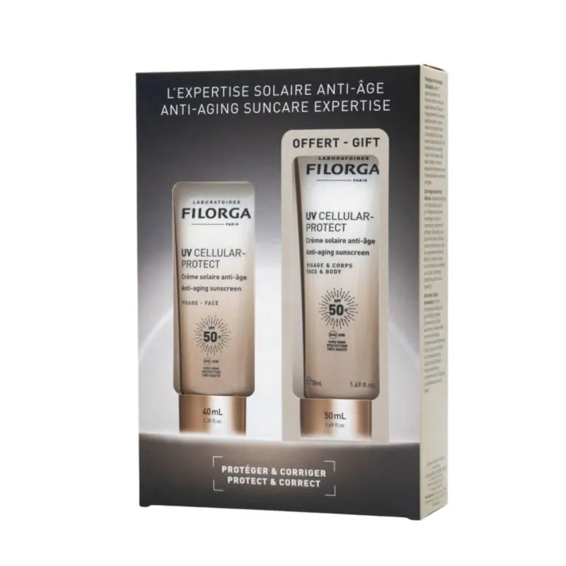 Filorga UV Cellular-Protect Crema Viso Anti-Aging Con Protezione Solare 40ml Set Da 2 Pezzi