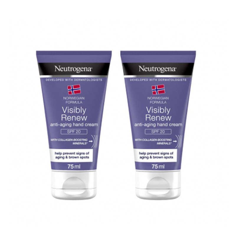 Neutrogena Crema Mani Anti-Aging Spf 20 Confezione Doppia 75ml