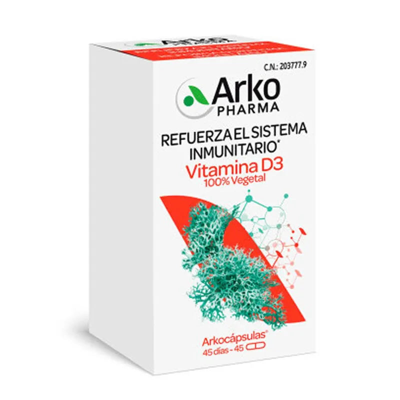 Arkocapsule Vitamina D3 100% Vegetale 45 Capsule
