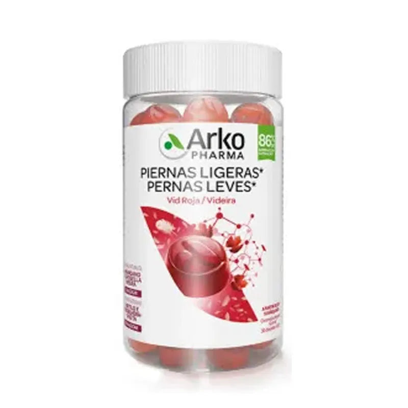 Arkopharma Gambe Leggere 60 Gommose Gusto Mirtillo E Ribes Nero