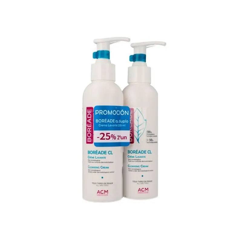 Noviderm Boréade CL Crema Detergente 2x200ml