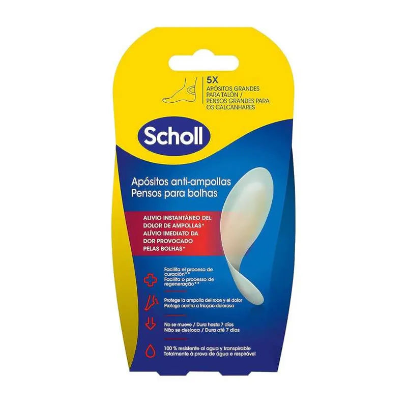 Dr. Scholl Cerotti Anti-Vesciche Grandi Per Tallone - 5 Unità