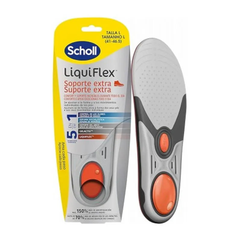 Scholl Liquiflex Soletta Supporto Extra Confort Taglia L