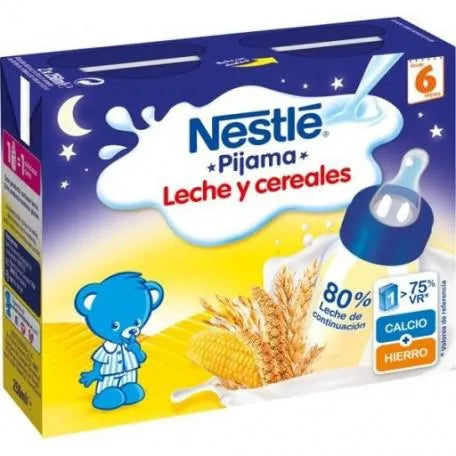 Nestle Nestlé Carne Di Maiale Al Latte Con 8 Cereali 2 X 250ml