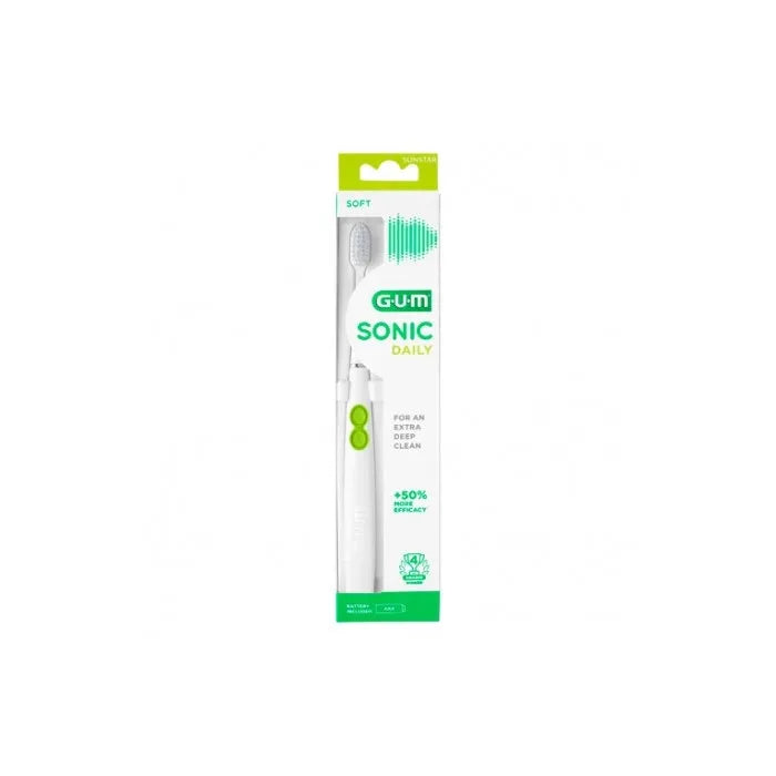 Gum Sonic Daily Spazzola Bianca A Batteria
