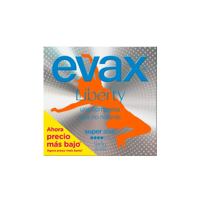 Evax Liberty Super With Wings Sanitary Towels 9+1 Unità
