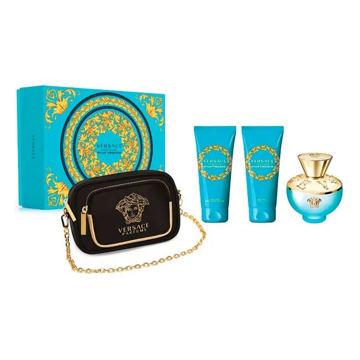 Versace Dylan Torquoise Eau De Toilette Spray 100ml Set 4 Parti