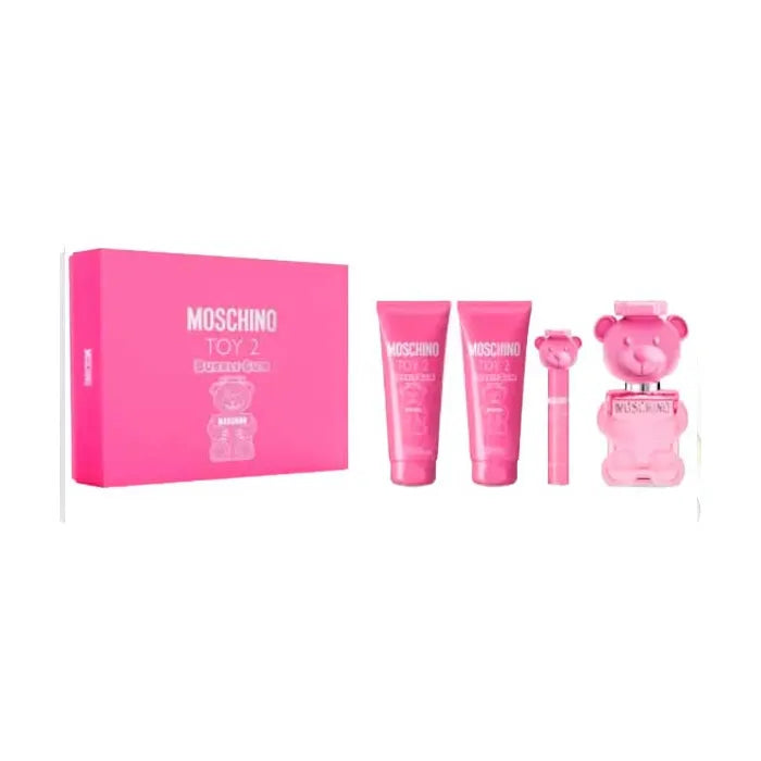 Moschino Toy 2 Bubble Gum Eau De Toilette Spray 100ml Set 4 Parti