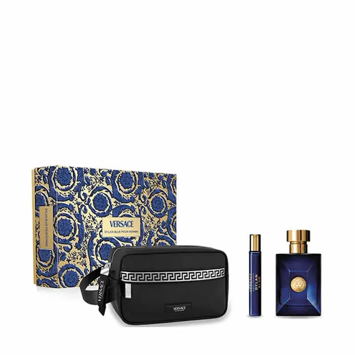 Versace Dylan Blue Pour Homme Eau De Toilette Spray 100ml Set 3 Parti