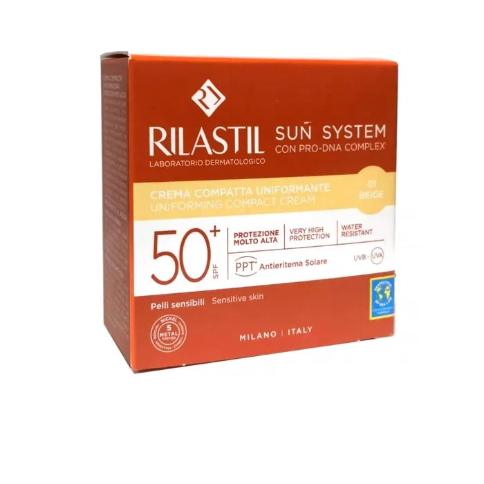 Rilastil Sun  System Spf50+ Compatto 01 beige 10g