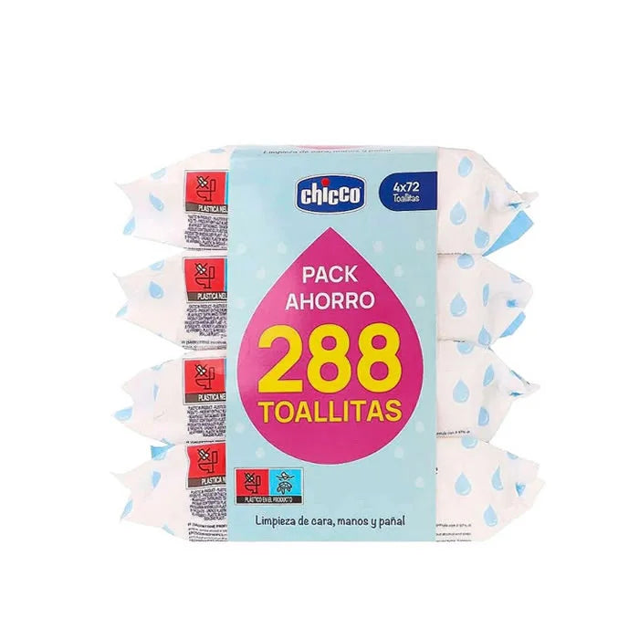 Salviette Chicco 4 X 72 Unità