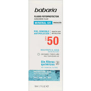 Babaria Sun Mineral Fotoprotector Facial Fluid  Spf50 50ml