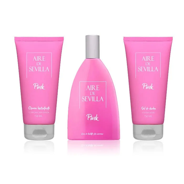 Aire de Sevilla Pink Eau De Toilette Spray 150ml Set 3 Parti