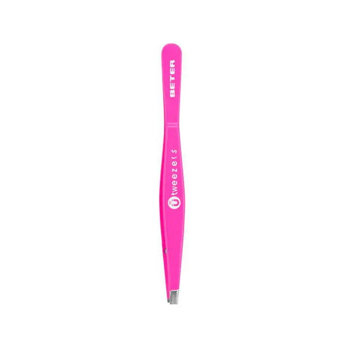 PINZA depilar magnética punta recta #fucsia 1 u