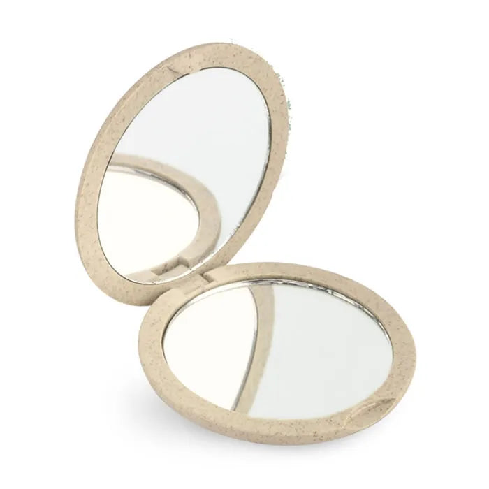 MIRROR natural fiber double foldable bag x4 #beige 1 u