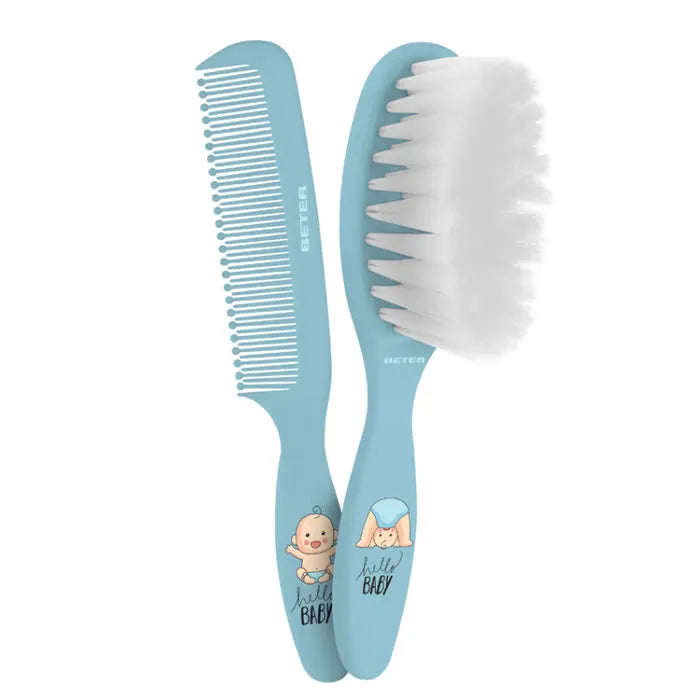 CEPILLO&PEINE BEBE pack azul 2 u