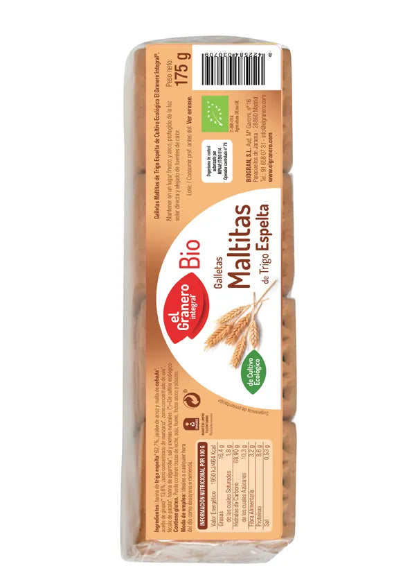 Granero Galletas Maltitas Espelta Bio 175g