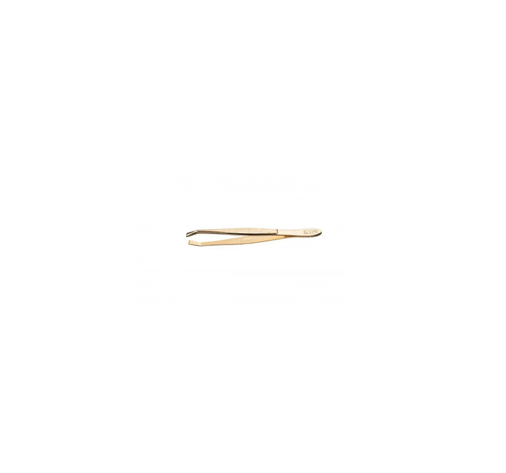 Eurostil Pinza Depilar Dorada 8cm