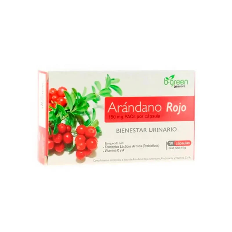 B-Green Probiotici Al mirtillo Rosso 30 Capsule