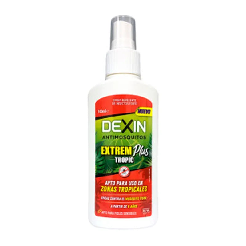 Dexin Repellente per Zanzare Extreme Plus Tropic 100 ml