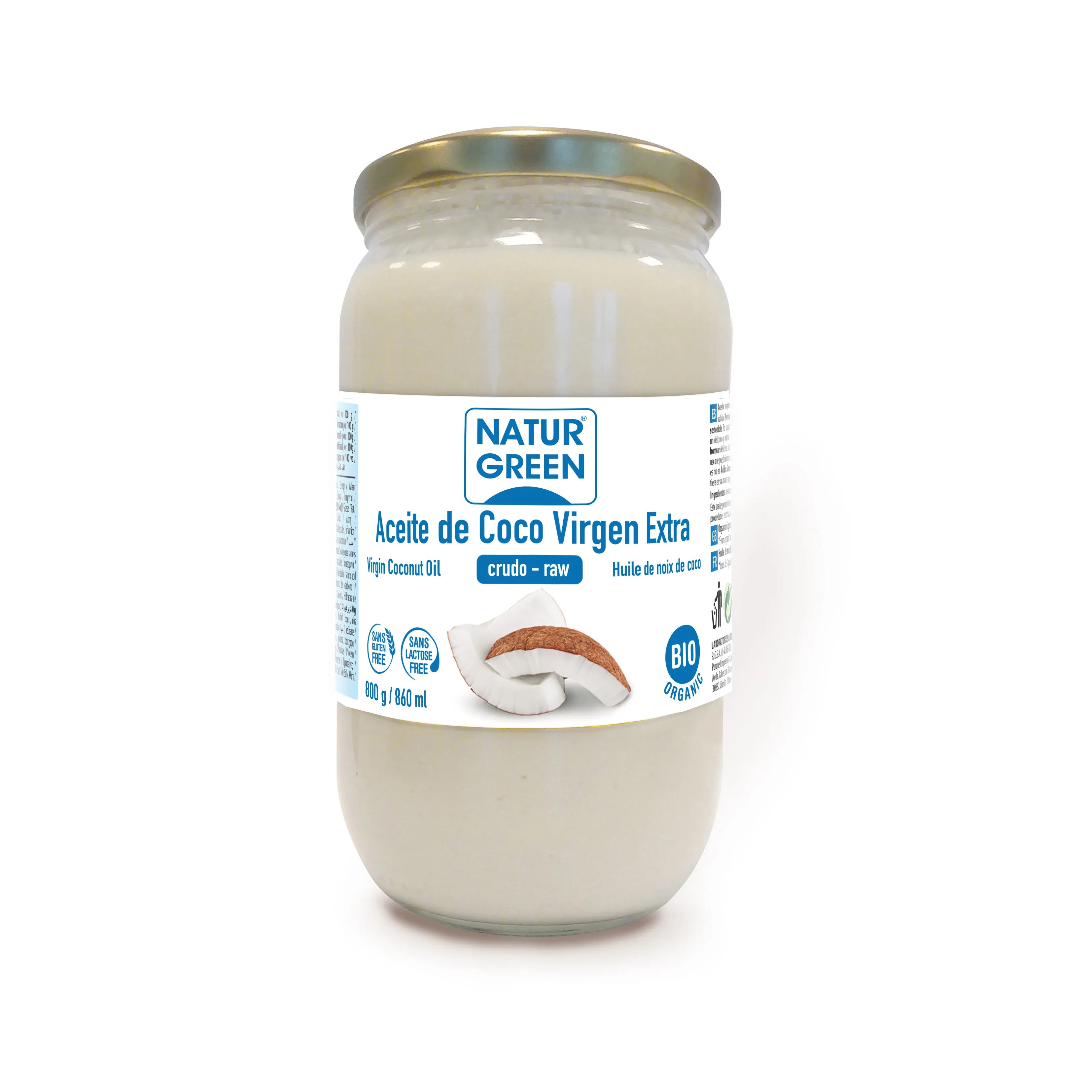 Naturgreen Aceite Virgen De Coco 800 Gramos