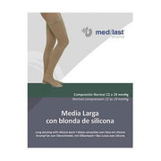 Media Medilast Larga Blonda De Silicona Beige T-P