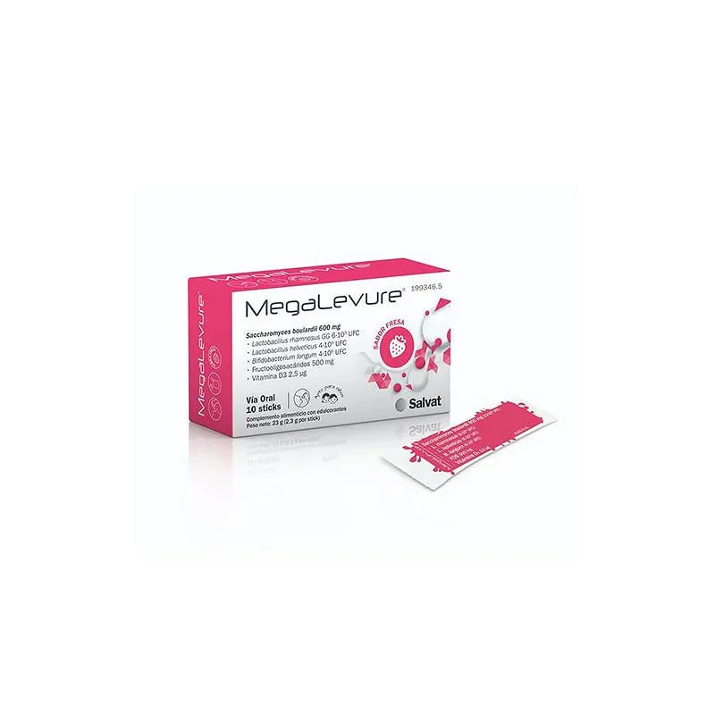 Megalevure 10 Bastoncini Al Gusto Di Fragola