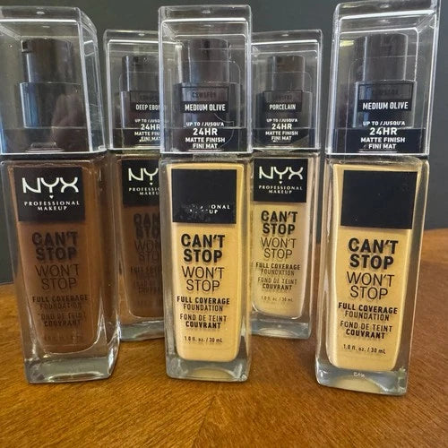 Nyx Can't Stop Won't Stop Full Coverage Foundation Deep Ebony 30ml