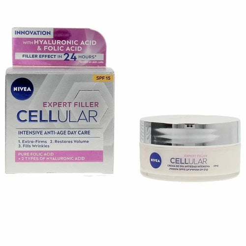Nivea Cellular Filler Hialurónico y Fólico Crema Día Spf15 50ml