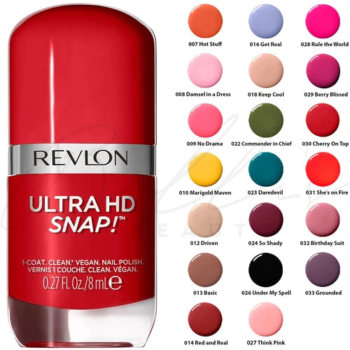 Revlon Ultra Hd Snap! Nail Polish 022-Commander In Chief 8ml