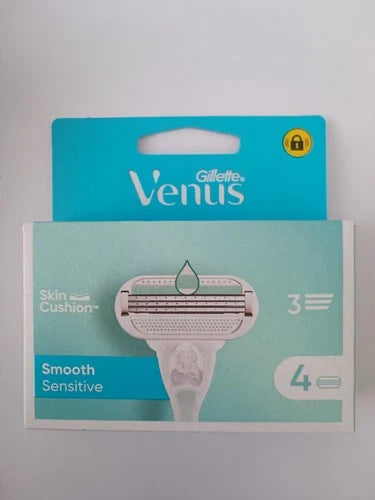 Gillette Venus Smooth Sensitive Cargador 4 Recambios