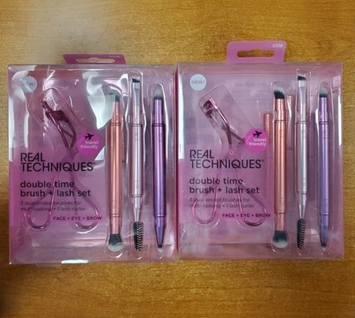 Real Techniques Double Time Brush Last Estuche 4 Piezas