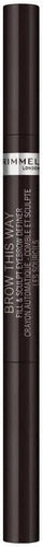 Rimmel London Brow This Way Lápiz De Cejas 04-Soft Black 0,25g