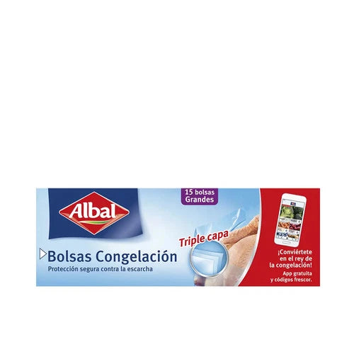 Albal Bolsas Congelacion Grandes Triple Capa 15 U