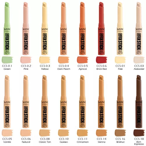 Nyx Pro Fix Stick Corrector Stick Green 1,6g