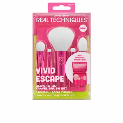 Real Techniques Vivid Escape Glow-to-Go Estuche 5 Piezas