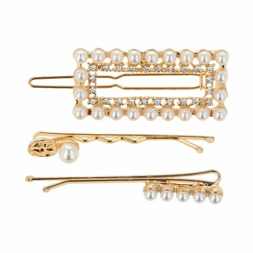 Inca Horquillas Perlas Blancas 3 U