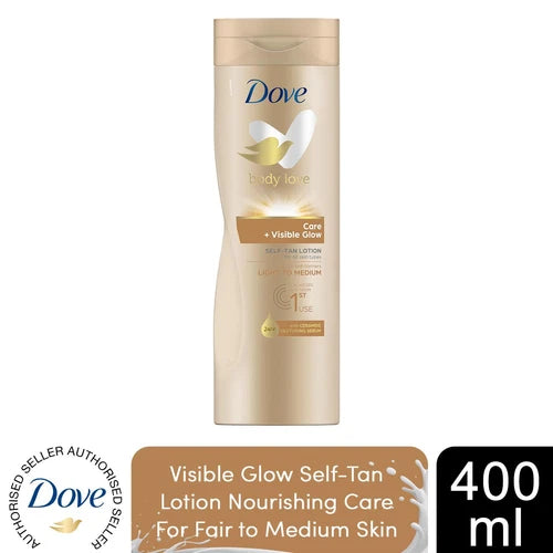 Dove Visible Glow loción Corporal Autobronceadora Tono Medio 400ml