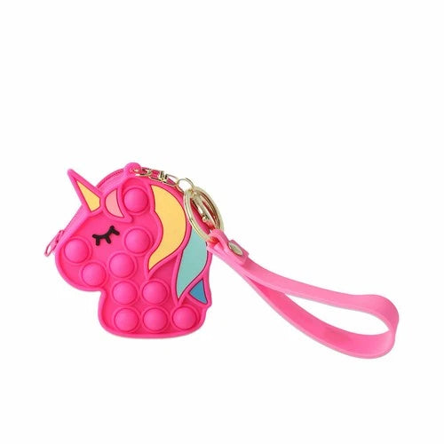 Inca Monedero Silicona Pop-It Unicornio 7,5 X 9 X 3 Cm 1 U