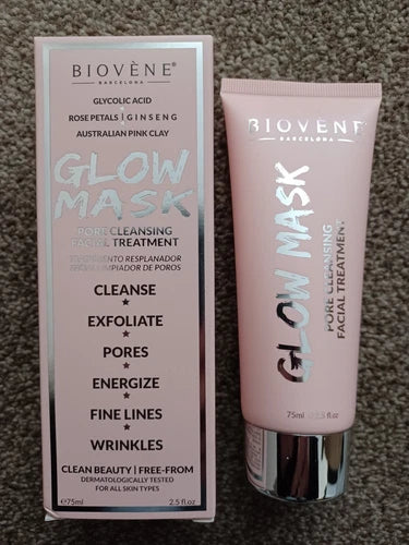 Biovene Glow Mask Pore Cleansing Facial Treatment 75ml