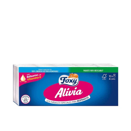 Foxy Alivia Pañuelos Cuidado Nasal 10 X 9 U
