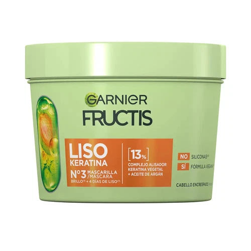 Garnier Fructis Liso Keratina N3 Mascarilla Liso 370ml