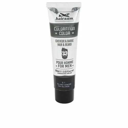 Hairgum Coloration Tinte Para Barba y Cabello 6,1-Rubio Ceniza 60g
